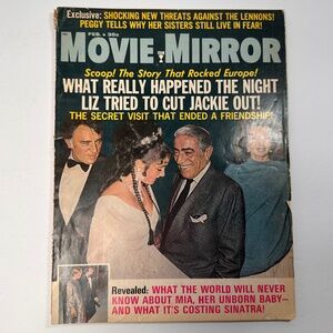 Vintage 1970 Movie Mirror Magazine • Liz Taylor Drama • Hollywood
